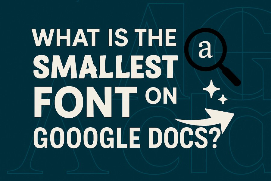 What is the Smallest Font on Google Docs