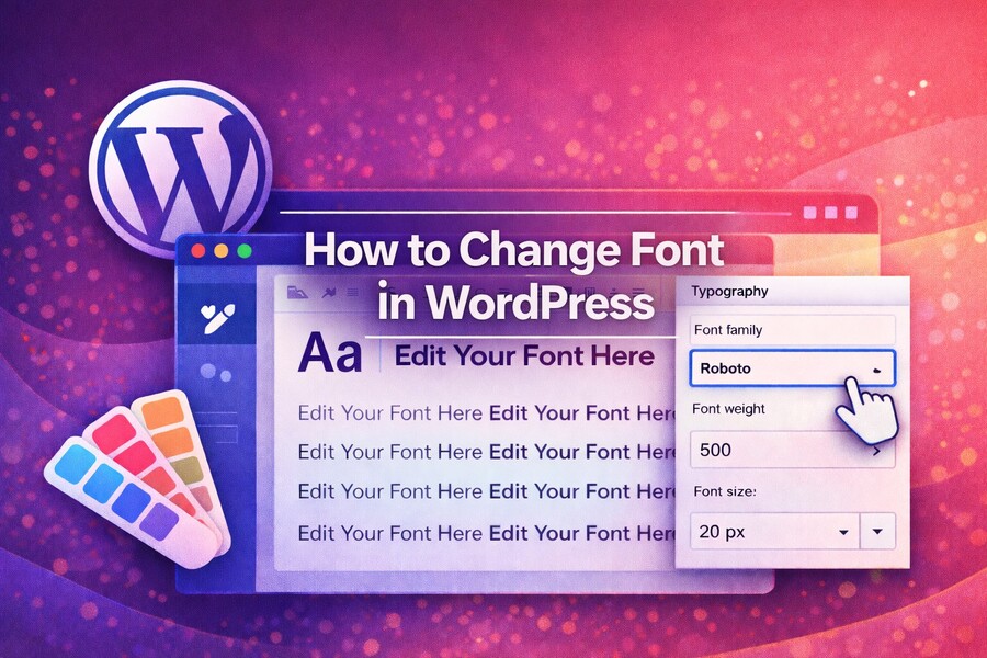 how to change font in wordpress