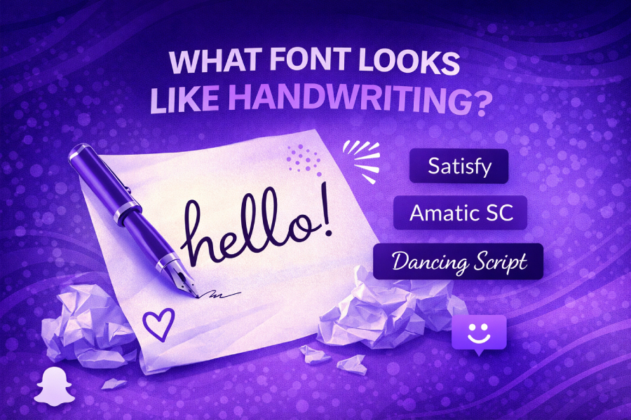 what font looks like handwriting