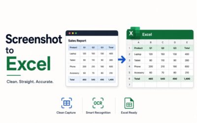 Image to Excel: Why Screenshots Convert Best